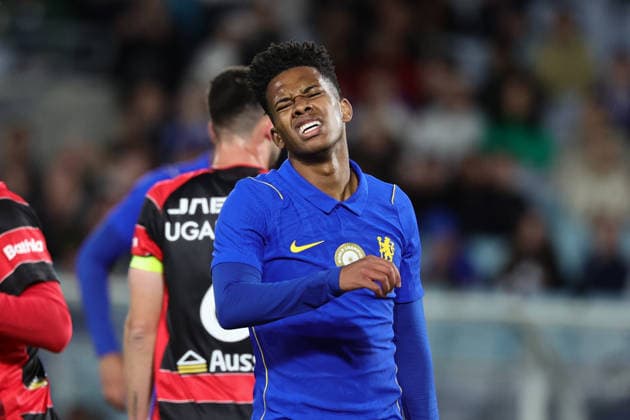 Estv‹o of Chelsea reacts during the match between Chelsea F.C. and Western Sydney Wanderers, Sydney Super Cup friendly at Accor Stadium, Sydney on 28 July 2026. Copyright: xPeterxDovganx 45290171