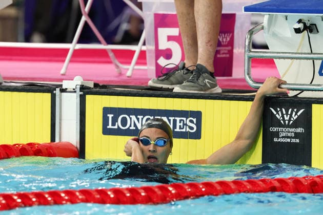 July 27, 2026, Glasgow, Scotland, Great Britain: KYLIE MASSE of Canada wins the Women s 50m Backstroke Semi Final 2 of the Commonwealth Games Glasgow 2026 at the Tollcross International Swimming Centre in Glasgow, Scotland. Glasgow Great Britain - ZUMAc179 20260727_zep_c179_400 Copyright: xMickaelxChavetx