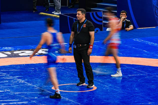 U17, U 17 Wrestling World Championships Referee *** U17 Wrestling World Championships Referee Copyright: xUnitedxWorldxWrestlingx xAmirrezx UWW-U17-WC-BAKU-2026