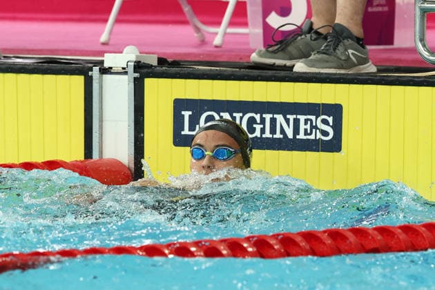 July 27, 2026, Glasgow, Scotland, Great Britain: KYLIE MASSE of Canada in the Women s 50m Backstroke Semi Final of the Commonwealth Games Glasgow 2026 at the Tollcross International Swimming Centre in Glasgow, Scotland. Glasgow Great Britain - ZUMAc179 20260727_zep_c179_402 Copyright: xMickaelxChavetx