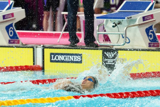 July 27, 2026, Glasgow, Scotland, Great Britain: KYLIE MASSE of Canada in the Women s 50m Backstroke Semi Final of the Commonwealth Games Glasgow 2026 at the Tollcross International Swimming Centre in Glasgow, Scotland. Glasgow Great Britain - ZUMAc179 20260727_zep_c179_403 Copyright: xMickaelxChavetx