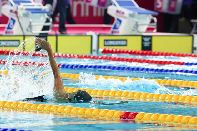 July 27, 2026, Glasgow, Scotland, Great Britain: KYLIE MASSE of Canada in the Women s 50m Backstroke Semi Final of the Commonwealth Games Glasgow 2026 at the Tollcross International Swimming Centre in Glasgow, Scotland. Glasgow Great Britain - ZUMAc179 20260727_zep_c179_405 Copyright: xMickaelxChavetx