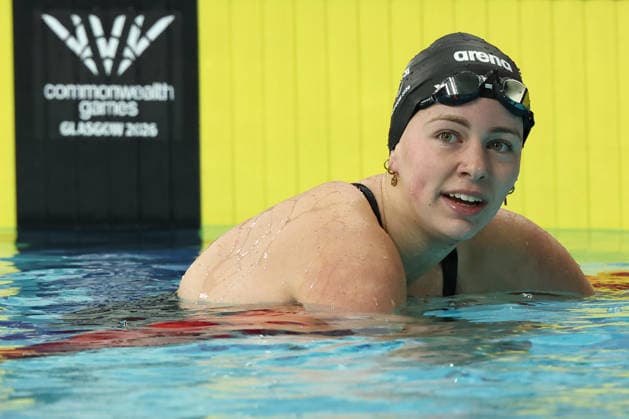 July 27, 2026, Glasgow, Scotland, Great Britain: Savannah-Eve MARTIN of New Zealand reacts to her third place in the Women s 50m Backstroke Semi Final 2 of the Commonwealth Games Glasgow 2026 at the Tollcross International Swimming Centre in Glasgow, Scotland. Commowealth Games 2026: Swimming  - ZUMAc179 20260727_zep_c179_401 Copyright: xMickaelxChavetx