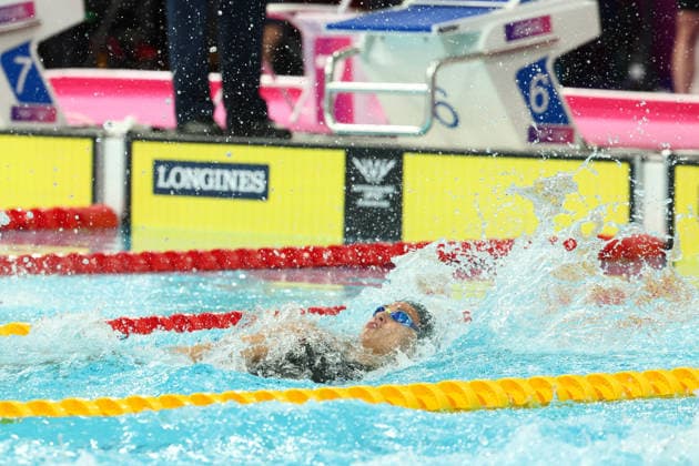 July 27, 2026, Glasgow, Scotland, Great Britain: KYLIE MASSE of Canada in the Women s 50m Backstroke Semi Final of the Commonwealth Games Glasgow 2026 at the Tollcross International Swimming Centre in Glasgow, Scotland. Commowealth Games 2026: Swimming  - ZUMAc179 20260727_zep_c179_404 Copyright: xMickaelxChavetx