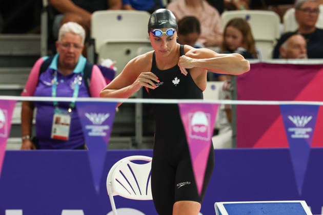 July 27, 2026, Glasgow, Scotland, Great Britain: KYLIE MASSE of Canada in the Women s 50m Backstroke Semi Final of the Commonwealth Games Glasgow 2026 at the Tollcross International Swimming Centre in Glasgow, Scotland. Commowealth Games 2026: Swimming  - ZUMAc179 20260727_zep_c179_407 Copyright: xMickaelxChavetx