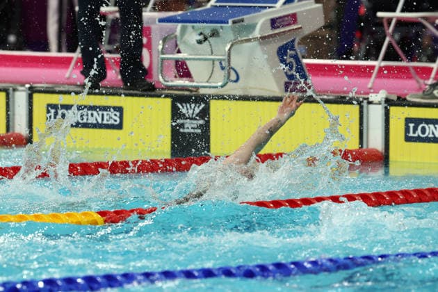July 27, 2026, Glasgow, Scotland, Great Britain: DANIELLE HILL of Northern Ireland in the Women s 50m Backstroke Semi Final of the Commonwealth Games Glasgow 2026 at the Tollcross International Swimming Centre in Glasgow, Scotland. Glasgow Great Britain - ZUMAc179 20260727_zep_c179_415 Copyright: xMickaelxChavetx