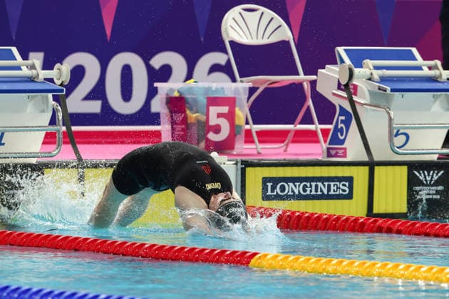 July 27, 2026, Glasgow, Scotland, Great Britain: DANIELLE HILL of Northern Ireland in the Women s 50m Backstroke Semi Final of the Commonwealth Games Glasgow 2026 at the Tollcross International Swimming Centre in Glasgow, Scotland. Commowealth Games 2026: Swimming  - ZUMAc179 20260727_zep_c179_417 Copyright: xMickaelxChavetx