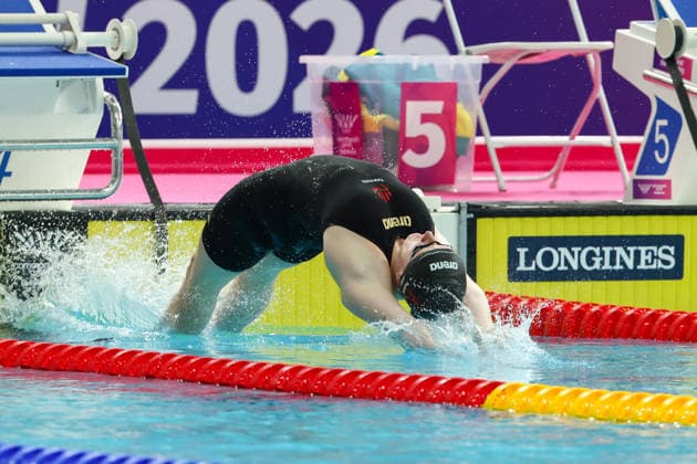 July 27, 2026, Glasgow, Scotland, Great Britain: DANIELLE HILL of Northern Ireland in the Women s 50m Backstroke Semi Final of the Commonwealth Games Glasgow 2026 at the Tollcross International Swimming Centre in Glasgow, Scotland. Glasgow Great Britain - ZUMAc179 20260727_zep_c179_418 Copyright: xMickaelxChavetx