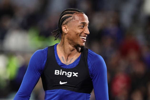 Jo‹o Pedro of Chelsea smiles after scoring a second half hat trick during the match between Chelsea F.C. and Western Sydney Wanderers, Sydney Super Cup friendly at Accor Stadium, Sydney on 28 July 2026. Copyright: xPeterxDovganx 45290198