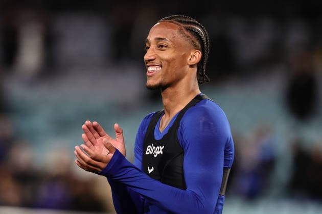 Jo‹o Pedro of Chelsea smiles after scoring a second half hat trick during the match between Chelsea F.C. and Western Sydney Wanderers, Sydney Super Cup friendly at Accor Stadium, Sydney on 28 July 2026. Copyright: xPeterxDovganx 45290199