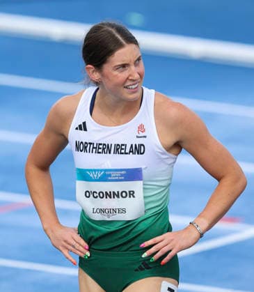 2026 Commonwealth Games, EDF Scotstoun Stadium, Glasgow, Scotland 28 7 2026 Modern Heptathlon 100m Hurdles Heat 2 Katherine O Connor of Team Northern Ireland after finishing third Katherine O Connor after finishing third 28 7 2026  Copyright: xx KateOconnor007