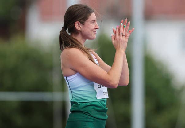 2026 Commonwealth Games, EDF Scotstoun Stadium, Glasgow, Scotland 28 7 2026 Modern Heptathlon High Jump Katherine O Connor of Team Northern Ireland celebrates after the event Katherine O Connor celebrates after the event 28 7 2026  Copyright: xx KateOconnor020