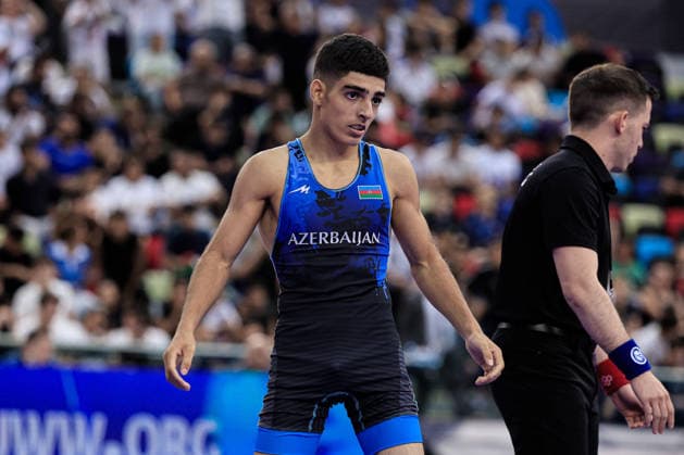 U17, U 17 Wrestling World Championships 45kg GR - Ali Javadli (AZE) *** U17 Wrestling World Championships, 45 kg, Greco-Roman: Ali Javadli (AZE) Copyright: xKostadinxAndonovx UWW-U17-WC-BAKU-2026