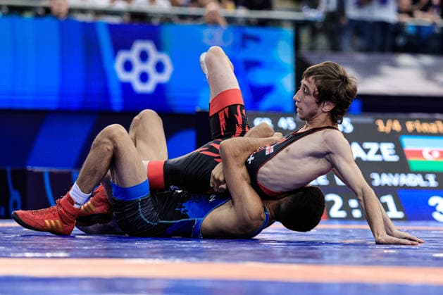 U17, U 17 Wrestling World Championships 45kg GR - Ali Javadli (AZE) df. Luka Bolkvadze (GEO) *** U17 Wrestling World Championships, 45 kg Greco-Roman: Ali Javadli (AZE) def. Luka Bolkvadze (GEO) Copyright: xKostadinxAndonovx UWW-U17-WC-BAKU-2026