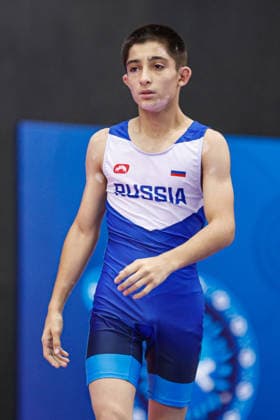 U17, U 17 Wrestling World Championships 45kg GR - Arsan Aliev (RUS) *** U17 Wrestling World Championships, 45 kg Greco-Roman: Arsan Aliev (RUS) Copyright: xKostadinxAndonovx UWW-U17-WC-BAKU-2026
