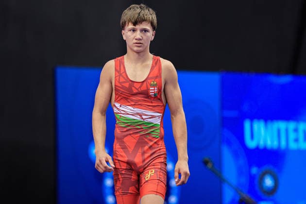 U17, U 17 Wrestling World Championships 51kg GR - Sandor Daniel Kurdi (HUN) *** U17 Wrestling World Championships, 51 kg Greco-Roman: Sandor Daniel Kurdi (HUN) Copyright: xKostadinxAndonovx UWW-U17-WC-BAKU-2026