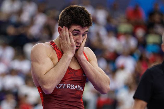 U17, U 17 Wrestling World Championships 60kg GR - Elmir Charkazov (AZE) *** U17 Wrestling World Championships, 60 kg Greco-Roman, Elmir Charkazov (AZE) Copyright: xKostadinxAndonovx UWW-U17-WC-BAKU-2026