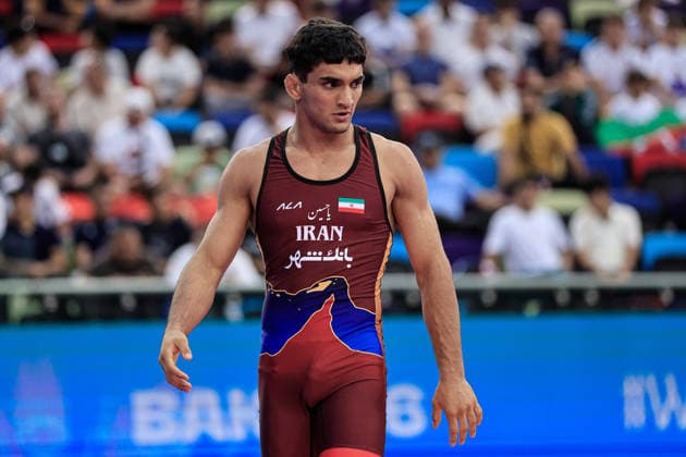 U17, U 17 Wrestling World Championships 71kg GR - Esmaeil Ebrahim Zaherdoust (IRI) *** U17 Wrestling World Championships, 71 kg Greco-Roman: Esmaeil Ebrahim Zaherdoust (IRI) Copyright: xKostadinxAndonovx UWW-U17-WC-BAKU-2026