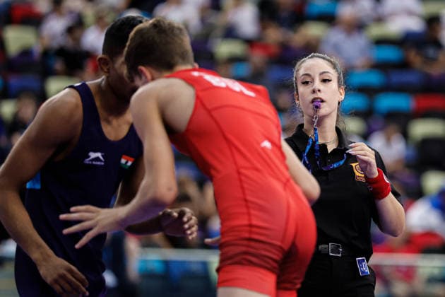 U17, U 17 Wrestling World Championships Referee *** U17 Wrestling World Championships Referee Copyright: xKostadinxAndonovx UWW-U17-WC-BAKU-2026