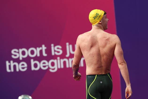 July 27, 2026, Glasgow, Scotland, Great Britain: SAM SHORT of Australia reacts to winning the Swimming Men s 800m Freestyle Final of the Commonwealth Games Glasgow 2026 at the Tollcross International Swimming Centre in Glasgow, Scotland. Glasgow Great Britain - ZUMAc179 20260727_zep_c179_425 Copyright: xMickaelxChavetx