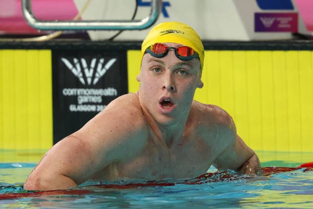 July 27, 2026, Glasgow, Scotland, Great Britain: SAM SHORT of Australia reacts to winning the Swimming Men s 800m Freestyle Final of the Commonwealth Games Glasgow 2026 at the Tollcross International Swimming Centre in Glasgow, Scotland. Commowealth Games 2026: Swimming  - ZUMAc179 20260727_zep_c179_424 Copyright: xMickaelxChavetx