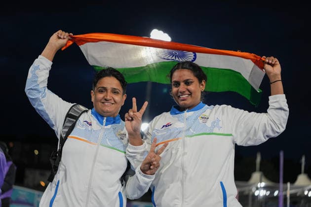 July 27, 2026, Glasgow, Scotland, United Kingdom: Glasgow, Scotland, United Kingdom. IndiaÃ¢â‚¬â ¢s Sharmila Dhankar won gold and Shilpa K Shyla won bronze in the womenÃ¢â‚¬â ¢s shot put F57 final during the Commonwealth Games 2026 at the Scotstoun Stadium. Glasgow United Kingdom - ZUMAk197 20260727_zsp_k197_014 Copyright: xRanjithxKumarx