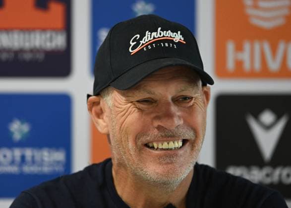 The Oriam, Edinburgh. Edinburgh Rugby Defence Coach Brad Davis during his press conference, PK, Pressekonferenz Edinburgh Rugby Training and Press Conference, Rugby Union, Oriam, Edinburgh, Scotland, UK - 28 Jul 2026Edinburgh Hive Stadium United Kingdom  Copyright: xNeilxHanna Shutterstockx 17017414bl