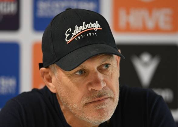 The Oriam, Edinburgh. Edinburgh Rugby Defence Coach Brad Davis during his press conference, PK, Pressekonferenz Edinburgh Rugby Training and Press Conference, Rugby Union, Oriam, Edinburgh, Scotland, UK - 28 Jul 2026Edinburgh Hive Stadium United Kingdom  Copyright: xNeilxHanna Shutterstockx 17017414bm