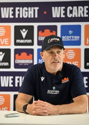 The Oriam, Edinburgh. Edinburgh Rugby Defence Coach Brad Davis during his press conference, PK, Pressekonferenz Edinburgh Rugby Training and Press Conference, Rugby Union, Oriam, Edinburgh, Scotland, UK - 28 Jul 2026Edinburgh Hive Stadium United Kingdom  Copyright: xNeilxHanna Shutterstockx 17017414bh