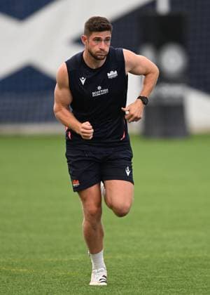 The Oriam, Edinburgh. Edinburgh new signing James Grayson during the session Edinburgh Rugby Training and press conference, PK, Pressekonferenz Rugby Union, Oriam, Edinburgh, Scotland, UK - 28 Jul 2026Edinburgh Hive Stadium United Kingdom  Copyright: xNeilxHanna Shutterstockx 17017414aw