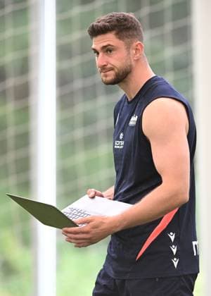 The Oriam, Edinburgh. Edinburgh new signing James Grayson during the session Edinburgh Rugby Training and press conference, PK, Pressekonferenz Rugby Union, Oriam, Edinburgh, Scotland, UK - 28 Jul 2026Edinburgh Hive Stadium United Kingdom  Copyright: xNeilxHanna Shutterstockx 17017414an