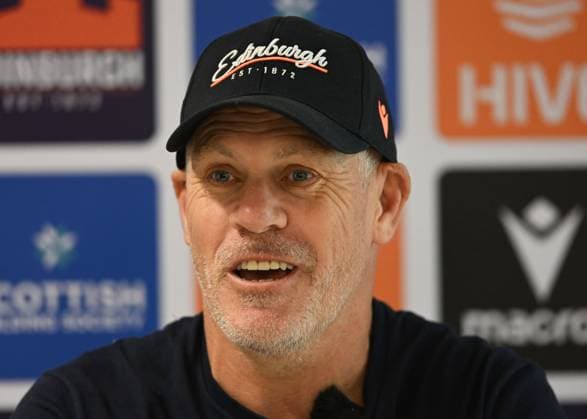 The Oriam, Edinburgh. Edinburgh Rugby Defence Coach Brad Davis during his press conference, PK, Pressekonferenz Edinburgh Rugby Training and Press Conference, Rugby Union, Oriam, Edinburgh, Scotland, UK - 28 Jul 2026Edinburgh Hive Stadium United Kingdom  Copyright: xNeilxHanna Shutterstockx 17017414bp