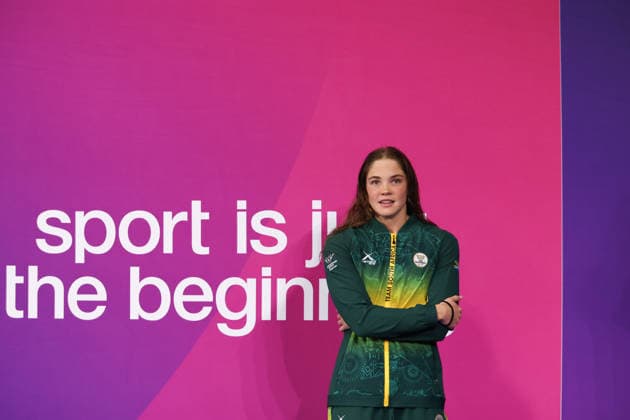 July 27, 2026, Glasgow, Scotland, Great Britain: ERIN GALLAGHER of South Africa poses with her bronze medal in the Swimming Women s 100m Butterfly Medal Ceremony of the Commonwealth Games Glasgow 2026 at the Tollcross International Swimming Centre in Glasgow, Scotland. Commowealth Games 2026: Swimming  - ZUMAc179 20260727_zep_c179_471 Copyright: xMickaelxChavetx