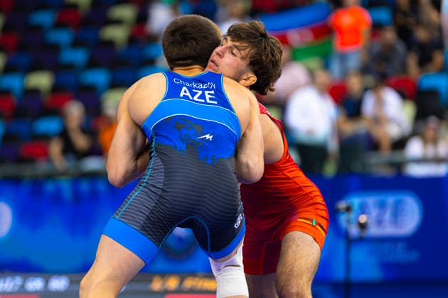 U17, U 17 Wrestling World Championships 60kg GR - Elmir Charkazov (AZE) df. Christiano Liebzeit (GER) *** U17 Wrestling World Championships, 60 kg Greco-Roman: Elmir Charkazov (AZE) def. Christiano Liebzeit (GER)