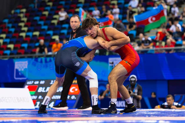 U17, U 17 Wrestling World Championships 60kg GR - Elmir Charkazov (AZE) df. Christiano Liebzeit (GER) *** U17 Wrestling World Championships, 60 kg Greco-Roman: Elmir Charkazov (AZE) def. Christiano Liebzeit (GER)