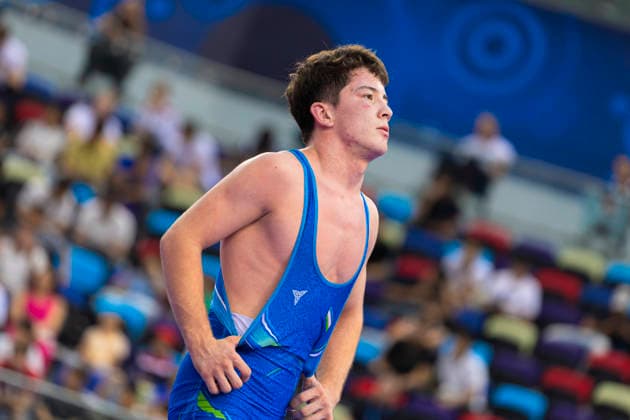 U17, U 17 Wrestling World Championships 71kg GR - Kodirjon Fozilov (UZB) *** U17 Wrestling World Championships, 71 kg, Greco-Roman: Kodirjon Fozilov (UZB)