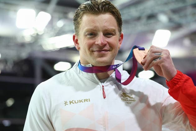July 27, 2026, Glasgow, Scotland, Great Britain: ADAM RAMSAY-PEATY of England poses with the bronze medal during the Swimming Men s 50m Breaststroke Medal Ceremony of the Commonwealth Games Glasgow 2026 at the Tollcross International Swimming Centre in Glasgow, Scotland. Commowealth Games 2026: Swimming  - ZUMAc179 20260727_zep_c179_512 Copyright: xMickaelxChavetx