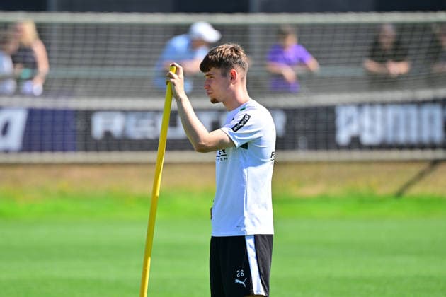 28.07.2026; Moenchengladbach; Fussball, Herren, Saison 2026 2027, Training Borussia Moenchengladbach Lukas Ullrich (Gladbach) DFL regulations prohibit any use of photographs as image sequences and or quasi-video. ista-Borussia-Park NRW Deutschland *** July 28, 2026, Mönchengladbach, Soccer, Men s, 2026–2027 Season, Borussia Mönchengladbach Training, Lukas Ullrich, Gladbach. DFL regulations prohibit any use of photographs as image sequences and or quasi-video content at Borussia Park, NRW, Germany