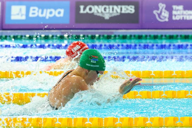 July 27, 2026, Glasgow, Scotland, Great Britain: LARA VAN NIEKERK of South Africa in the Swimming Women s 50m Breaststroke Semi Final of the Commonwealth Games Glasgow 2026 at the Tollcross International Swimming Centre in Glasgow, Scotland. Glasgow Great Britain - ZUMAc179 20260727_zep_c179_525 Copyright: xMickaelxChavetx