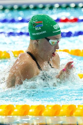 July 27, 2026, Glasgow, Scotland, Great Britain: LARA VAN NIEKERK of South Africa in the Swimming Women s 50m Breaststroke Semi Final of the Commonwealth Games Glasgow 2026 at the Tollcross International Swimming Centre in Glasgow, Scotland. Commowealth Games 2026: Swimming  - ZUMAc179 20260727_zep_c179_528 Copyright: xMickaelxChavetx