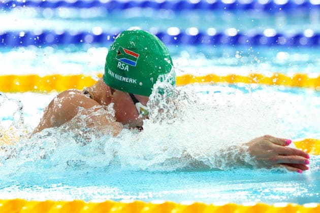 July 27, 2026, Glasgow, Scotland, Great Britain: LARA VAN NIEKERK of South Africa in the Swimming Women s 50m Breaststroke Semi Final of the Commonwealth Games Glasgow 2026 at the Tollcross International Swimming Centre in Glasgow, Scotland. Commowealth Games 2026: Swimming  - ZUMAc179 20260727_zep_c179_530 Copyright: xMickaelxChavetx