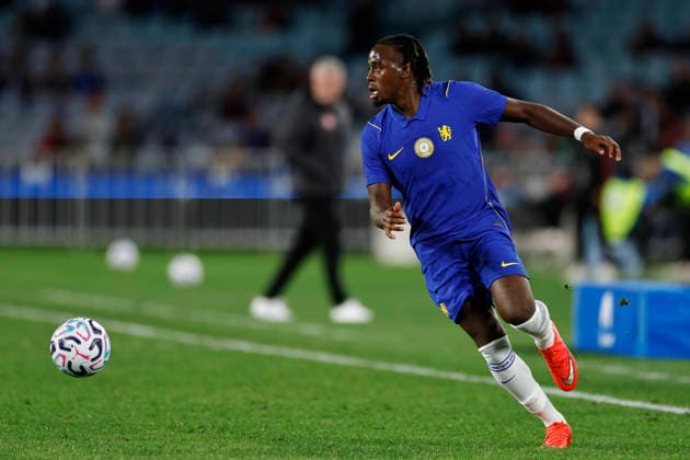 SOCCER CHELSEA WANDERERS, Jamie Gittens of Chelsea during the Sydney Super Cup match between Chelsea FC and the Western Sydney Wanderers FC at Accor Stadium in Sydney, Tuesday, July 28, 2026. ( NO ARCHIVING, EDITORIAL USE ONLY SYDNEY NEW SOUTH WALES AUSTRALIA  Copyright: xMARKxEVANSx 20260728149524063040