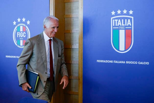 July 28, 2026, Roma, ITALIA: FIGC President Giovanni Malago during a press conference, PK, Pressekonferenz following the FIGC Federal Council meeting in Rome, Italy, 28 July 2026.ANSA FABIO FRUSTACI. ++ MalagÃ², Su Pirlo Ho Deciso Io Per OpportunitÃ ,Con Maldini Separazione Senza Polemica ++  - ZUMAa110 20260728_zaf_a110_001 Copyright: xFabioxFrustacix