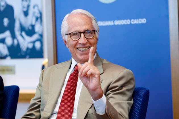 July 28, 2026, Roma, ITALIA: FIGC President Giovanni Malago during a press conference, PK, Pressekonferenz following the FIGC Federal Council meeting in Rome, Italy, 28 July 2026.ANSA FABIO FRUSTACI. ++ Malago Addio Mancini Nel 2023? Importante Si Sia Scusato, Vedrete Domani.. ++  - ZUMAa110 20260728_zaf_a110_003 Copyright: xFabioxFrustacix