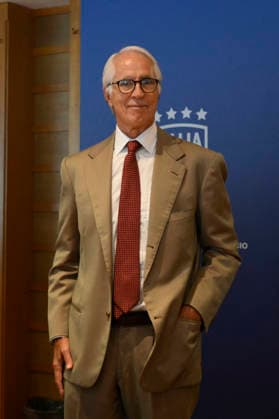 Giovanni Malago™ during the FIGC Federal Council at the headquarters in Via Allegri Rome, Italy - Tuesday, July 28, 2026. Sports - Football.  Copyright: xFabrizioxCorradetti LaPressex