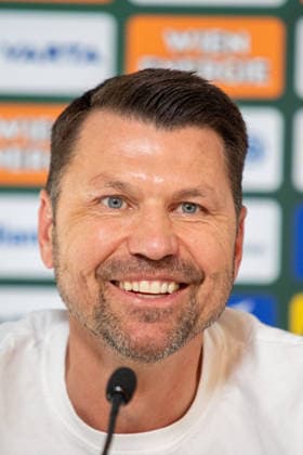 SOCCER - UEFA ECL, Rapid vs Santa Coloma VIENNA,AUSTRIA,28.JUL.26 - SOCCER - UEFA Conference League, qualification, SK Rapid Wien vs FC Santa Coloma, preview, press conference, PK, Pressekonferenz Rapid. Image shows sporting director Markus Katzer (Rapid).  GEPAxpictures xGabrielxLopez