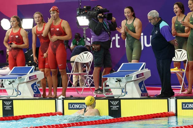 July 27, 2026, Glasgow, Scotland, Great Britain: MOLLIE O CALLAGHAN and Team AUSTRALIA win the Swimming Women s 4x200m Freestyle Relay Final of the Commonwealth Games Glasgow 2026 at the Tollcross International Swimming Centre in Glasgow, Scotland. Commowealth Games 2026: Swimming  - ZUMAc179 20260727_zep_c179_560 Copyright: xMickaelxChavetx