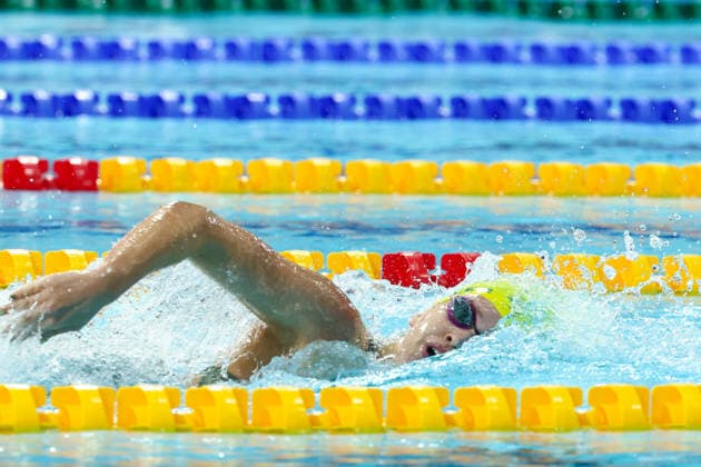 July 27, 2026, Glasgow, Scotland, Great Britain: INEZ MILLER of Team Australia in the Swimming Women s 4x200m Freestyle Relay Final of the Commonwealth Games Glasgow 2026 at the Tollcross International Swimming Centre in Glasgow, Scotland. Glasgow Great Britain - ZUMAc179 20260727_zep_c179_573 Copyright: xMickaelxChavetx