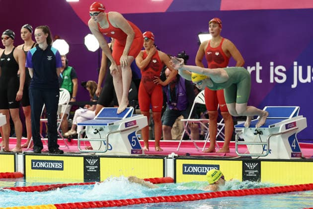 July 27, 2026, Glasgow, Scotland, Great Britain: MOLLIE O CALLAGHAN of Australia takes the last relay in the Swimming Women s 4x200m Freestyle Relay Final of the Commonwealth Games Glasgow 2026 at the Tollcross International Swimming Centre in Glasgow, Scotland. Commowealth Games 2026: Swimming  - ZUMAc179 20260727_zep_c179_572 Copyright: xMickaelxChavetx