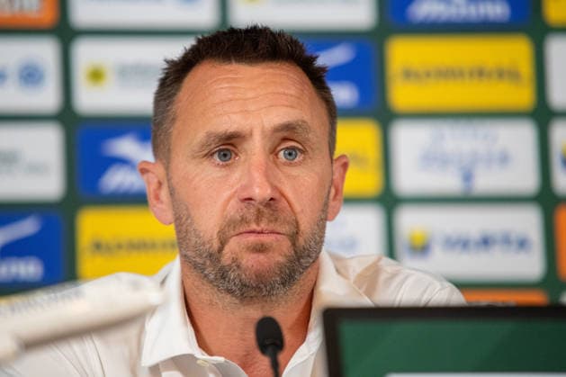 SOCCER - UEFA ECL, Rapid vs Santa Coloma VIENNA,AUSTRIA,28.JUL.26 - SOCCER - UEFA Conference League, qualification, SK Rapid Wien vs FC Santa Coloma, preview, press conference, PK, Pressekonferenz Rapid. Image shows CEO Steffen Hofmann (Rapid).  GEPAxpictures xGabrielxLopez